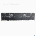 Black plastic car license plate frame 530X130mm